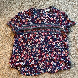 LOFT Floral Blouse